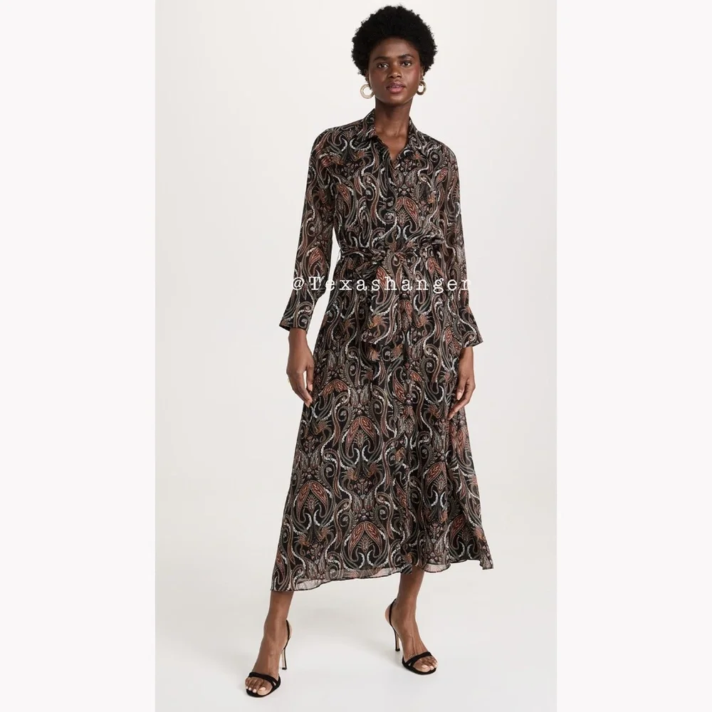 NWT MISA LA Ines Dress S Small Spartina Paisley - Picture 10 of 12